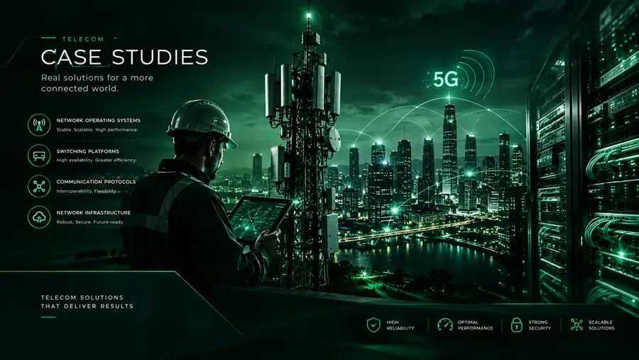 Telecom case studies — network operating systems, switching platforms, protocols and infrastructure
